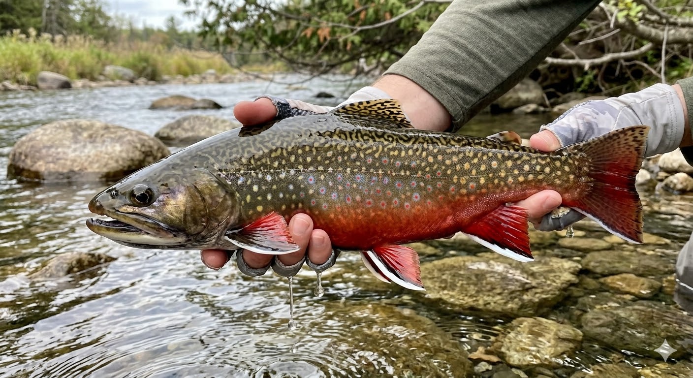 e Luks、TROUT FISHERMEN,BERK HILLS Rare Coaster Brook Trout Spawning Discovery in Lake Superior — A
